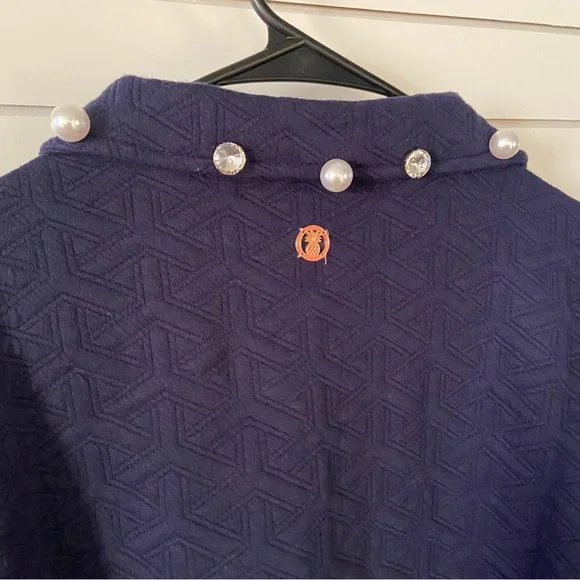 Simply Southern Winter Jewelled Quilted Top New with Tags Blue - Picture 6 of 6